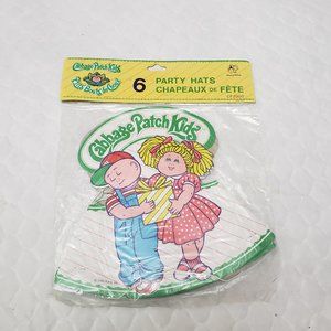 Vintage Cabbage Patch Kids Birthday Party Hats 1983